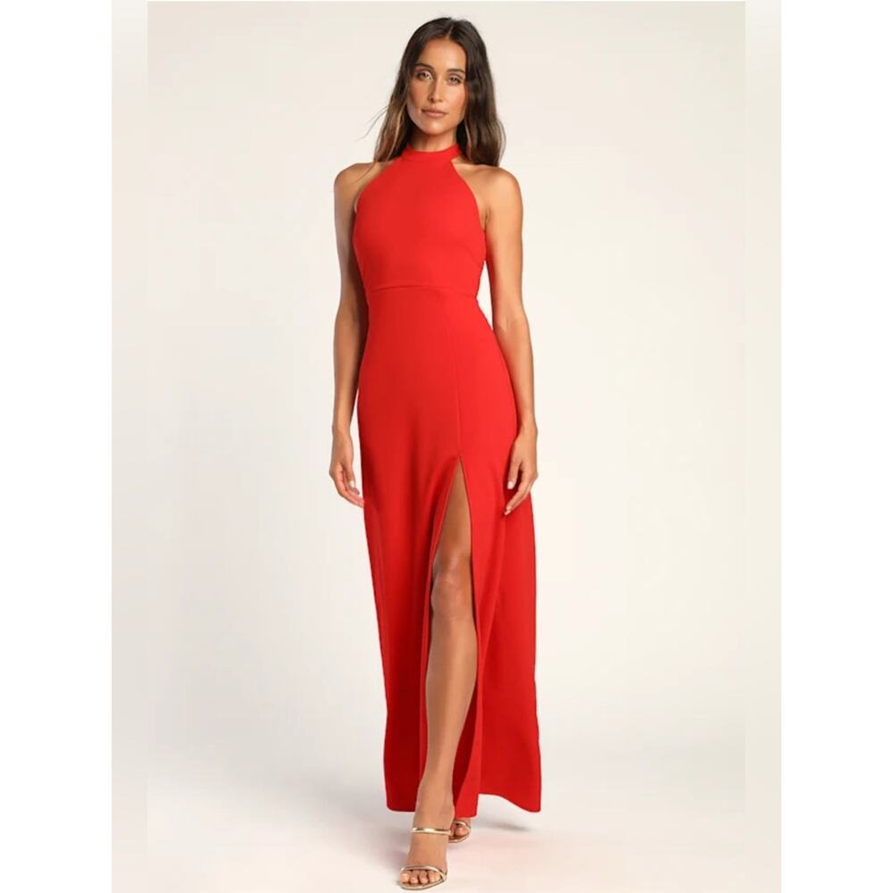 Lulus Elegant Red Sleeveless Dress